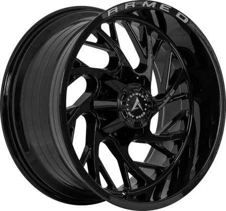 ARMED OFF-ROAD CARNAGE 78 20x9 5x127|5x139.7 12 GLOSS BLACK + ARMED MILLING