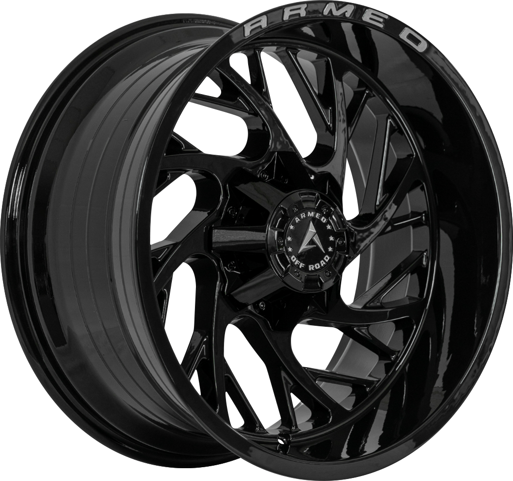 ARMED OFF-ROAD CARNAGE 78 20x10 5x127|5x139.7 -18 GLOSS BLACK + ARMED MILLING