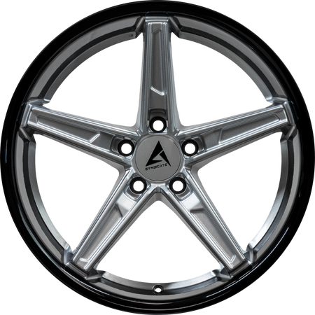 ARMED SYNDICATE DON 74.1 20x10.5 5x112|5x114.3 38 GLOSS SILVER FACE + GLOSS BLACK LIP