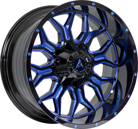 ARMED OFF-ROAD INFANTRY 125.1 20x9 8x165.1|Blank 12 GLOSS BLACK BLUE MILLED