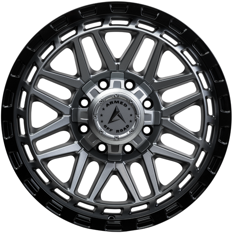 ARMED OFF-ROAD TANK 125.1 18x9 8x165.1|8x170 12 MATTE BLACK + GUNMETAL FACE