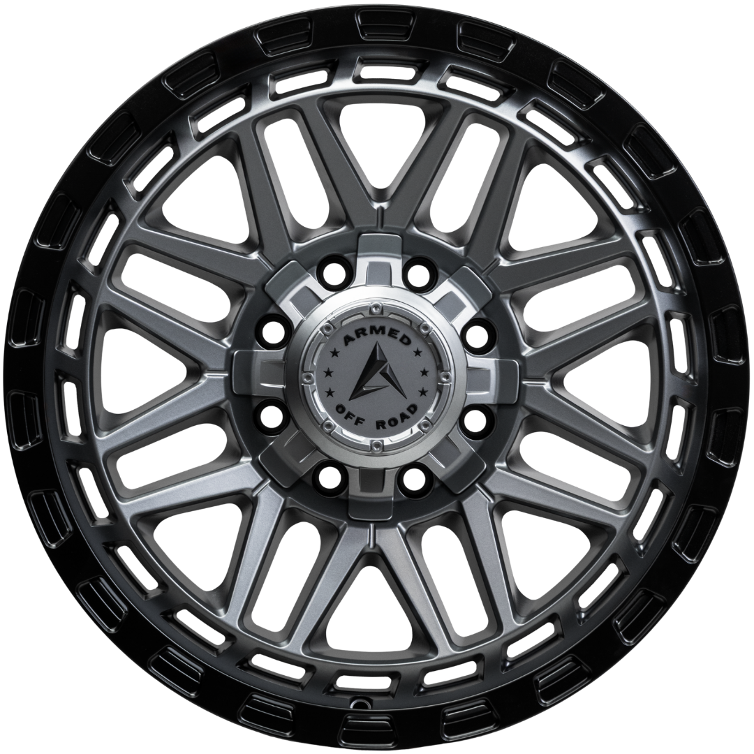 ARMED OFF-ROAD TANK 125.1 18x9 8x165.1|8x180 12 MATTE BLACK + GUNMETAL FACE