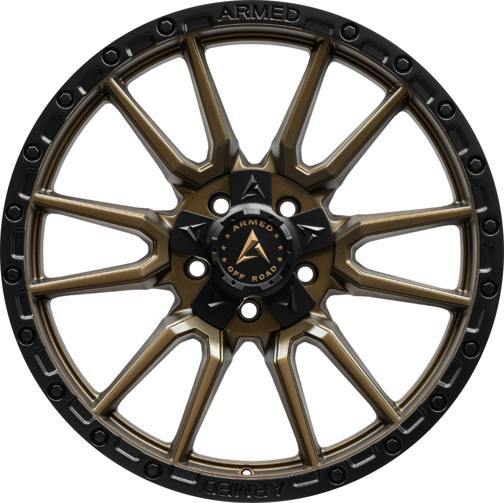 ARMED OFF-ROAD SPEAR 78.1 18x9 5x127|5x139.7 12 SATIN BLACK + SATIN BRONZE CENTER