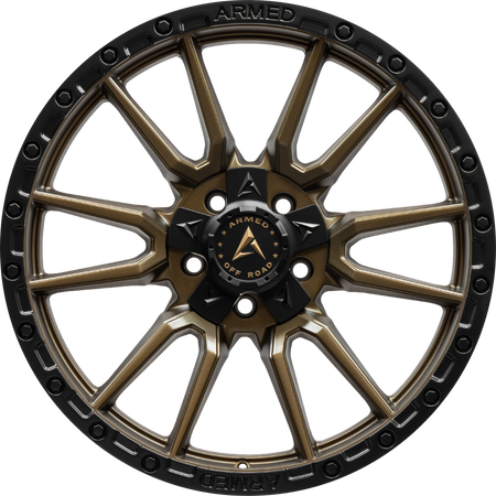 ARMED OFF-ROAD SPEAR 78.1 20x9 5x127|5x139.7 0 SATIN BLACK + SATIN BRONZE CENTER