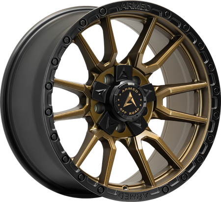 ARMED OFF-ROAD SPEAR 78.1 18x9 5x127|5x139.7 12 SATIN BLACK + SATIN BRONZE CENTER