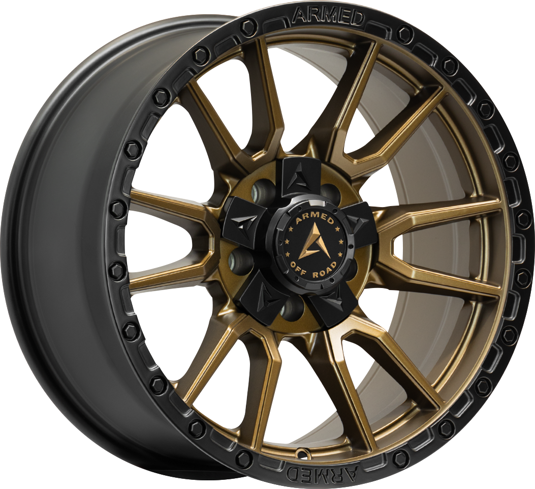ARMED OFF-ROAD SPEAR 108.1 17x9 6x135|6x139.7 0 SATIN BLACK + SATIN BRONZE CENTER