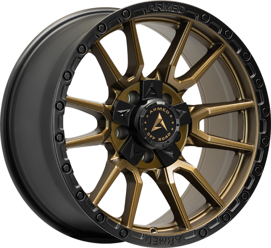 ARMED OFF-ROAD SPEAR 108.1 20x9 6x135|6x139.7 0 SATIN BLACK + SATIN BRONZE CENTER