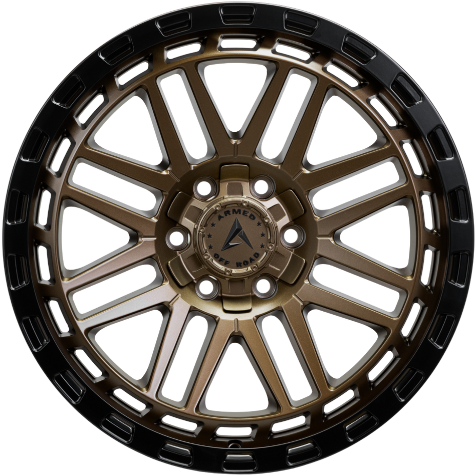 ARMED OFF-ROAD TANK 108.1 20x9 6x135|6x139.7 12 MATTE BLACK + BRONZE FACE