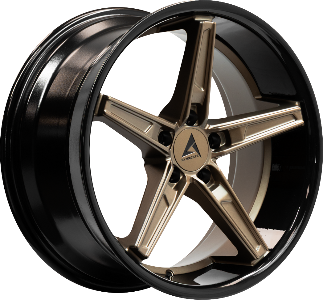 ARMED SYNDICATE DON 74.1 20x10.5 5x112|5x114.3 38 MATTE BRONZE FACE + GLOSS BLACK LIP