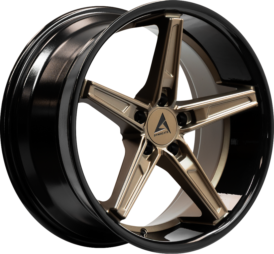 ARMED SYNDICATE DON 74.1 20x10.5 5x112|5x114.3 38 MATTE BRONZE FACE + GLOSS BLACK LIP