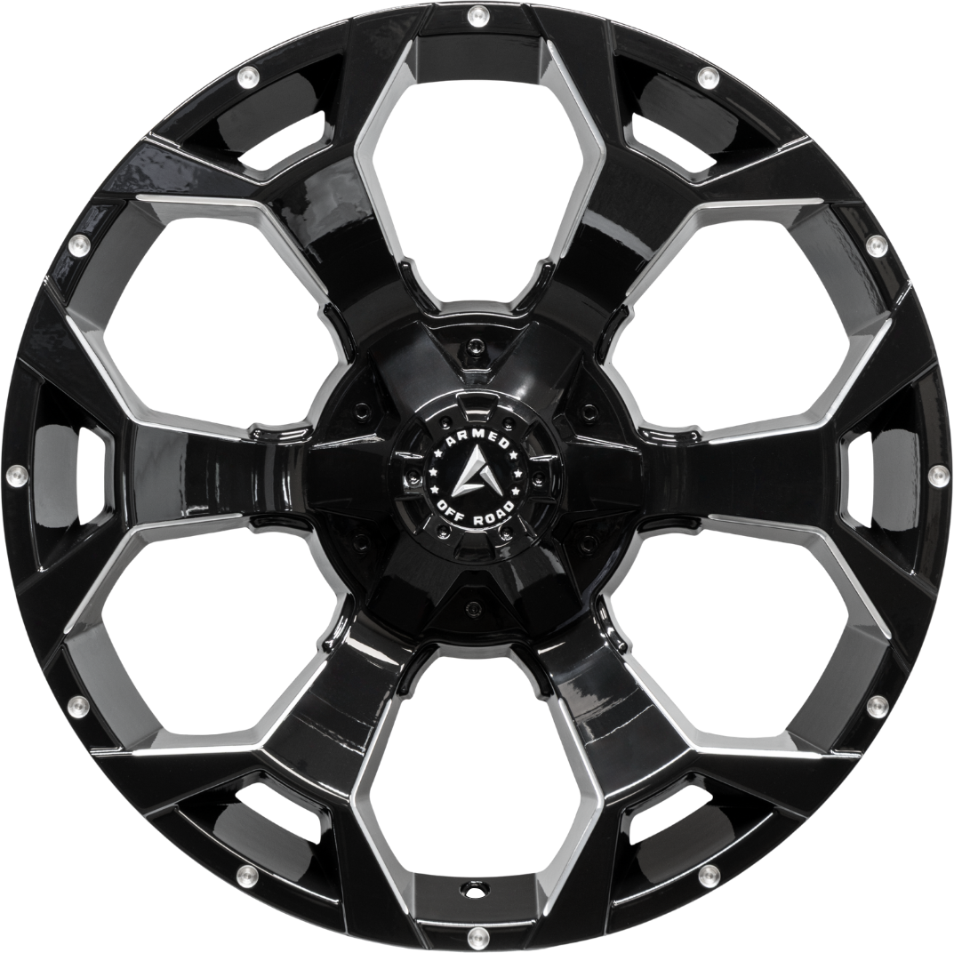 ARMED OFF-ROAD BOMBER 87.1 20x10 5x127|5x139.7 0 GLOSS BLACK MILLED