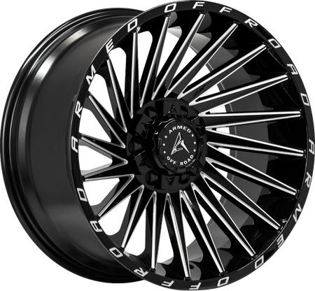 ARMED OFF-ROAD MILITIA 110.1 20x9 5x139.7|5x150 12 GLOSS BLACK MILLED