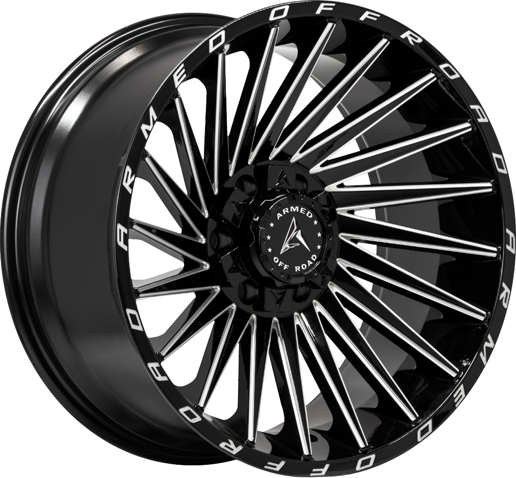 ARMED OFF-ROAD MILITIA 108.1 17x9 6x135|6x139.7 12 GLOSS BLACK MILLED