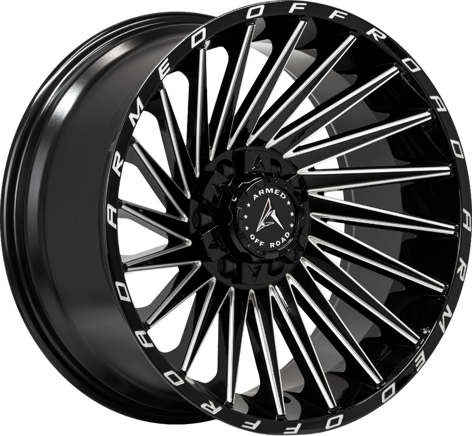 ARMED OFF-ROAD MILITIA 78.1 20x9 5x127|5x139.7 12 GLOSS BLACK MILLED
