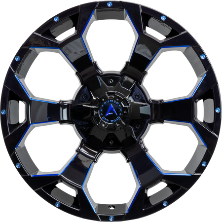 ARMED OFF-ROAD BOMBER 108.1 20x10 6x135|6x139.7 0 GLOSS BLACK BLUE MILLED