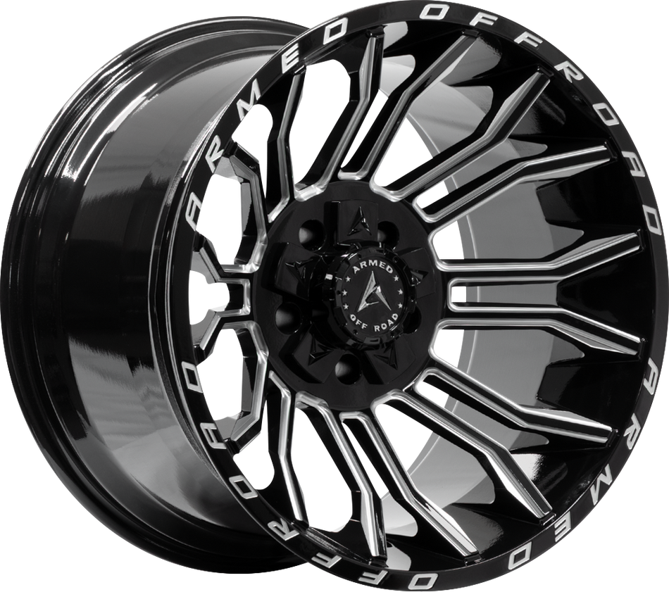 ARMED OFF-ROAD HAVOC 78.1 22x12 5x127|5x139.7 -44 GLOSS BLACK MILLED