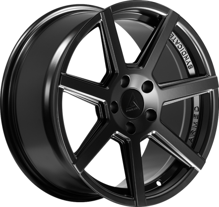 ARMED SYNDICATE ASSASSIN 74.1 17x8 5x112|5x114.3 32 MATTE BLACK