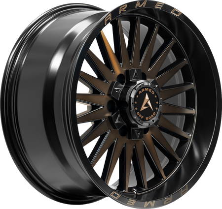 ARMED OFF-ROAD HOSTILE 125.1 20x9 8x165.1|8x180 12 MATTE BLACK MACHINED + BRONZE TINT