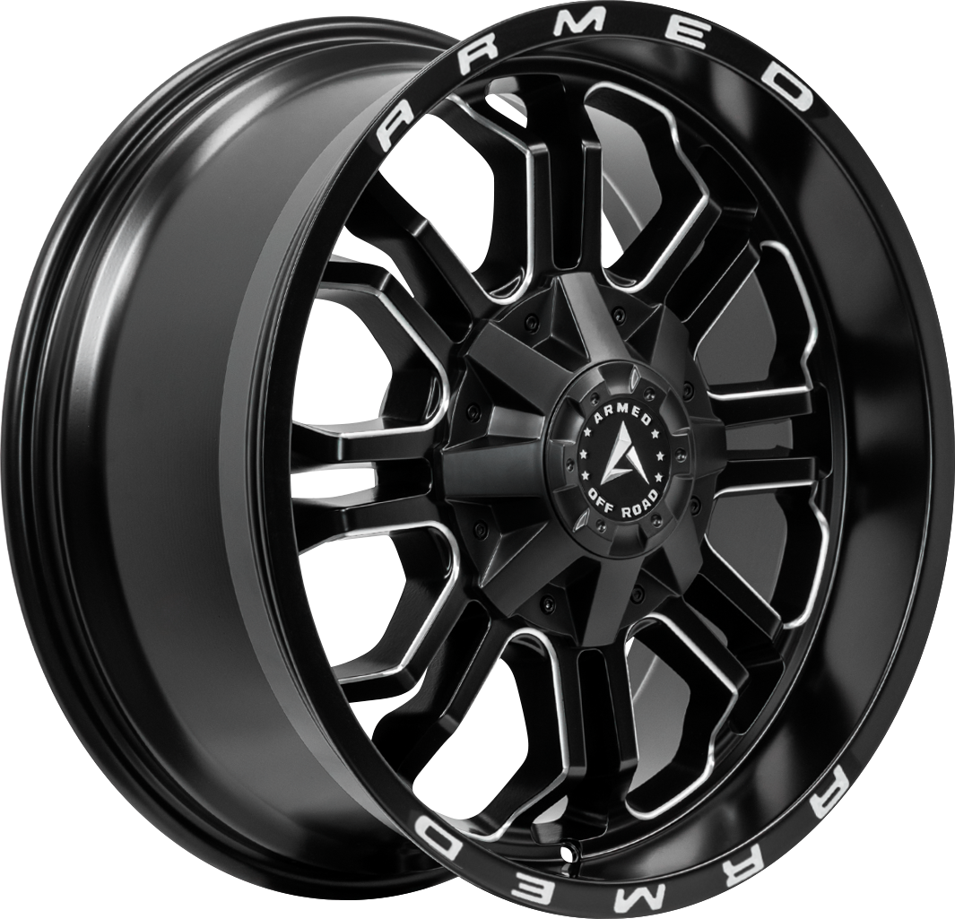 ARMED OFF-ROAD CANNON 108.1 20x9 6x135|6x139.7 0 MATTE BLACK MILLED + ARMED