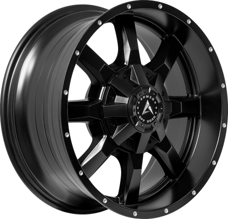 ARMED OFF-ROAD FRONTLINE 87.1 20x9 Blank 0 SATIN BLACK MILLED HOLES