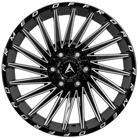 ARMED OFF-ROAD MILITIA 78.1 22x10 5x127|5x139.7 -18 GLOSS BLACK MILLED