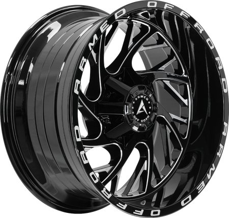 ARMED OFF-ROAD CARNAGE 125 20x9 8x165.1|Blank 0 GLOSS BLACK MILLED ARMED