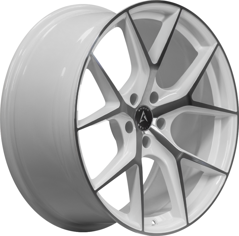 ARMED STREET SNIPER 74.1 20x9 5x127 32 GLOSS WHITE MACHINED