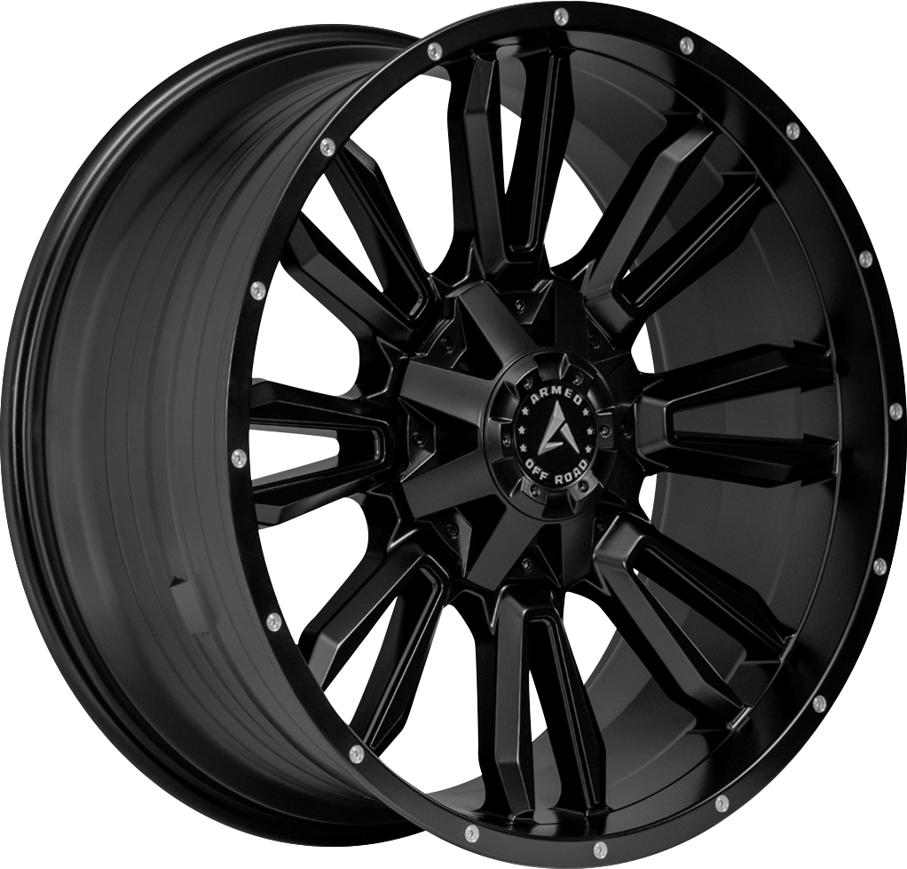 ARMED OFF-ROAD DAGGER 125.1 20x10 8x180 -24 SATIN BLACK