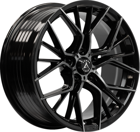ARMED STREET TACTICAL 74.1 18x8 5x108|5x110 30 GLOSS BLACK MACHINED + BLACK CLEAR COAT