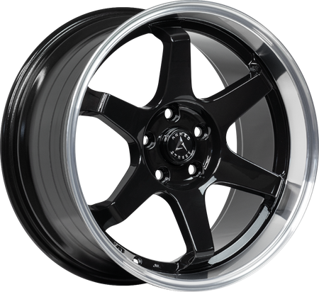 ARMED STREET VETERAN 74.1 18x8 5x112|5x114.3 35 GLOSS BLACK MACHINED LIP
