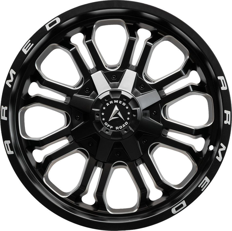 ARMED OFF-ROAD CANNON 125.1 20x9 8x165.1|Blank 0 MATTE BLACK MILLED + ARMED