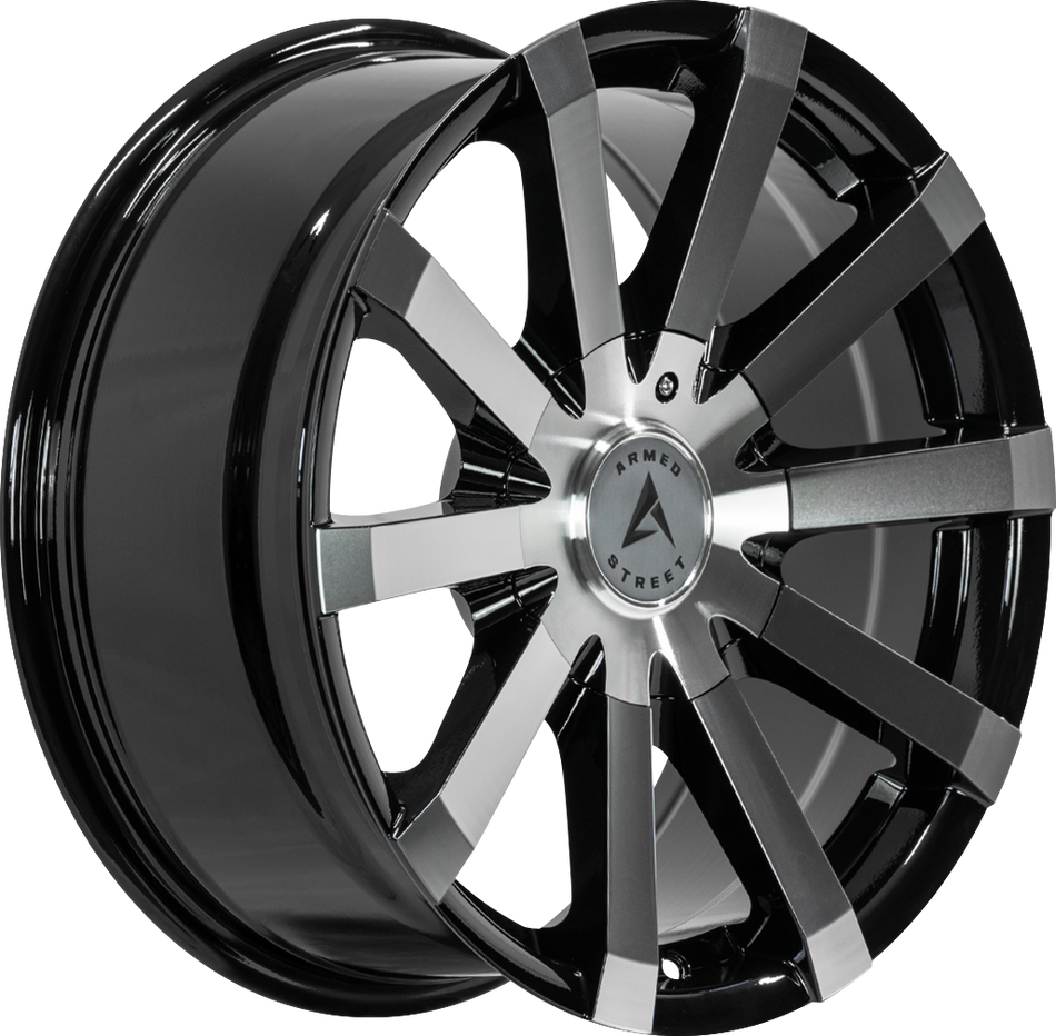 ARMED STREET OUTLAW 74.1 18x8 5x112|5x114.3|5x127 20 GLOSS BLACK MACHINED FACE