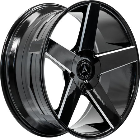 ARMED STREET HUSTLER 87.1 22x9.5 Blank 25 GLOSS BLACK MILLED