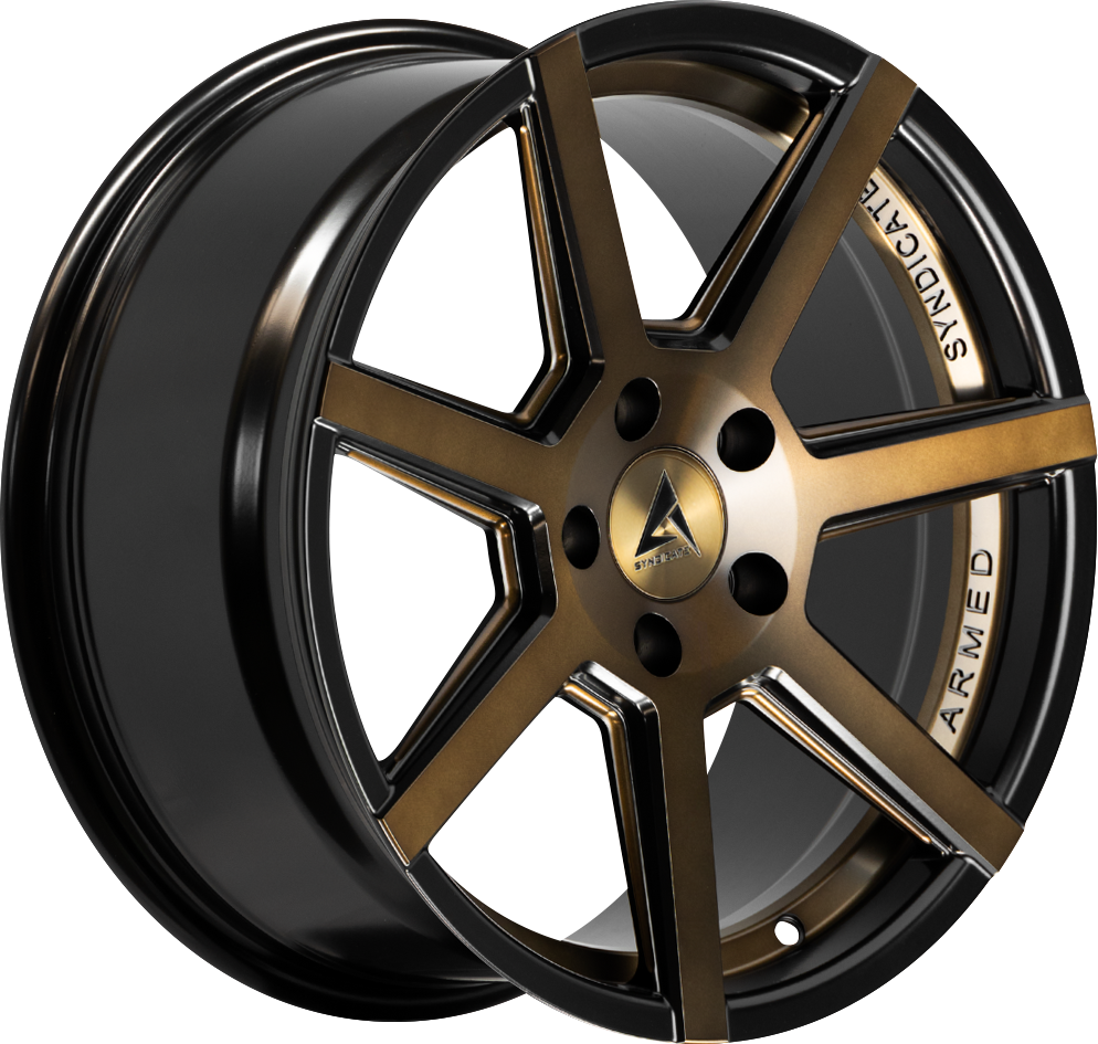 ARMED SYNDICATE ASSASSIN 74.1 18x8 5x112|5x114.3 35 MATTE BRONZE + BLACK