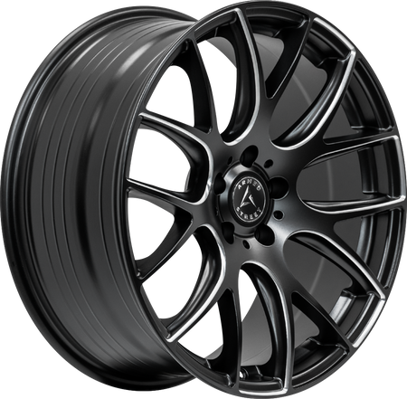 ARMED STREET AMMO 74.1 20x8.5 5x115 20 SATIN BLACK MILLED SPOKES