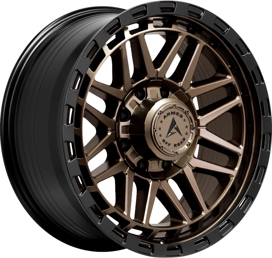 ARMED OFF-ROAD TANK 125.1 20x9 8x165.1|8x180 12 MATTE BLACK + BRONZE FACE