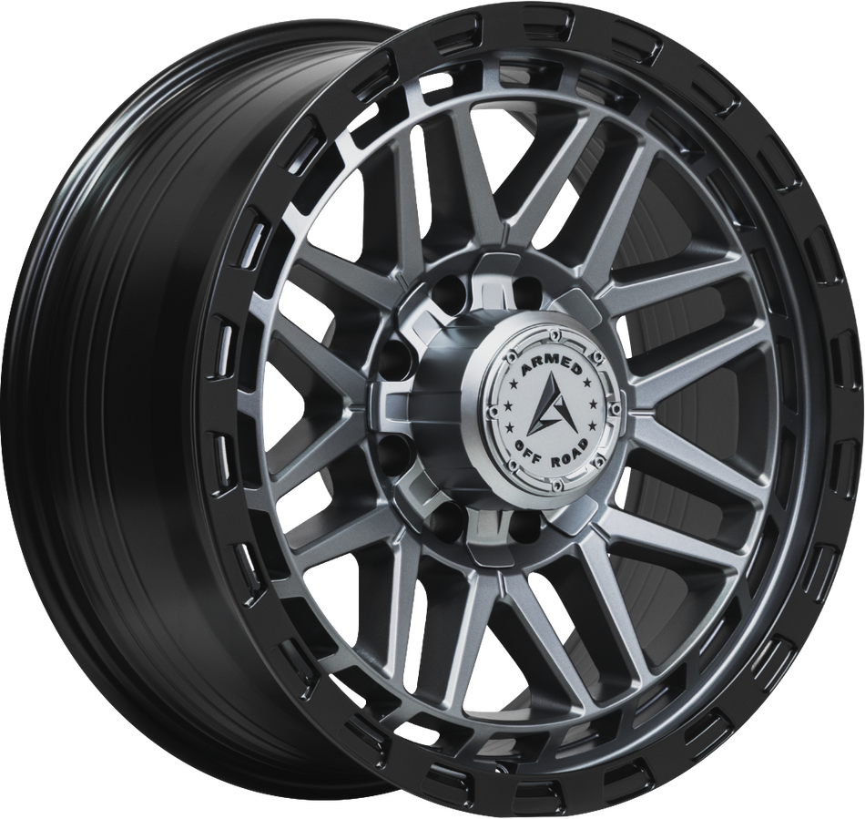 ARMED OFF-ROAD TANK 125.1 18x9 8x165.1|8x170 12 MATTE BLACK + GUNMETAL FACE