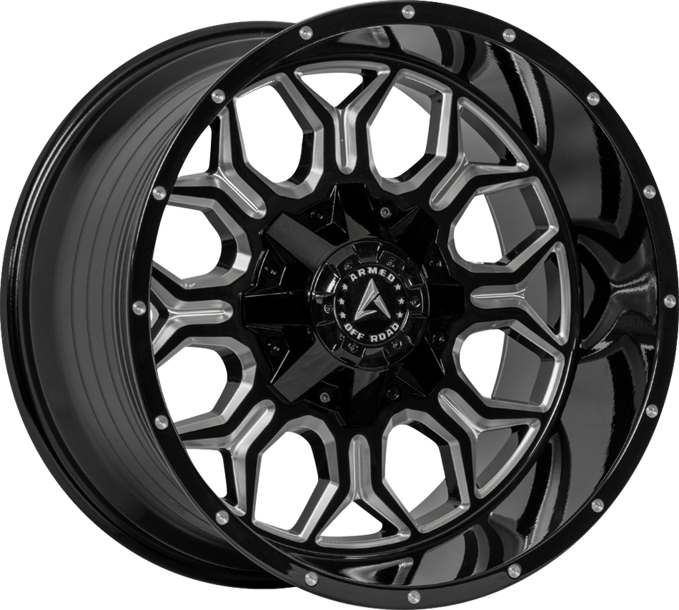 ARMED OFF-ROAD INFANTRY 78.1 22x10 5x127|5x139.7 -18 GLOSS BLACK MILLED