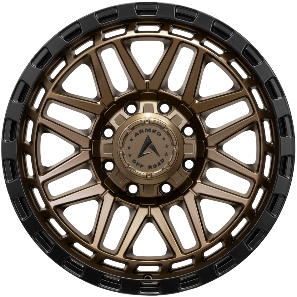 ARMED OFF-ROAD TANK 125.1 20x9 8x165.1|8x170 0 MATTE BLACK + BRONZE FACE