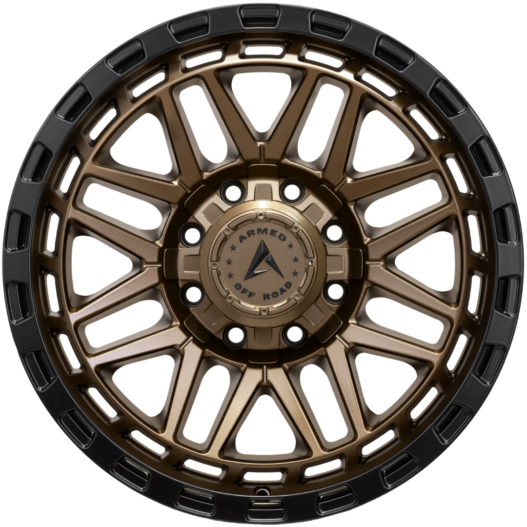 ARMED OFF-ROAD TANK 125.1 18x9 8x165.1|8x180 0 MATTE BLACK + BRONZE FACE