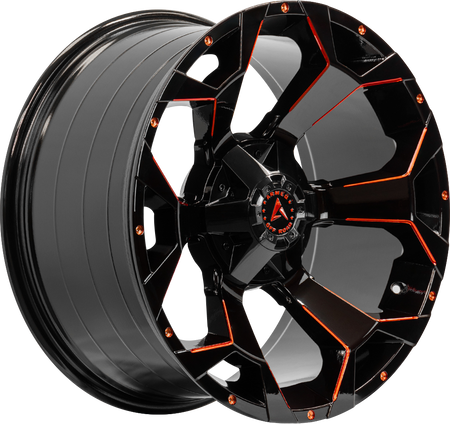 ARMED OFF-ROAD BOMBER 78.1 20x10 5x127|5x139.7 0 GLOSS BLACK RED MILLED