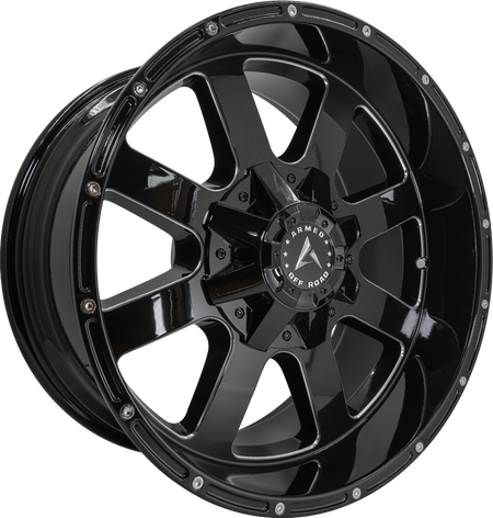 ARMED OFF-ROAD BRIGADE 125.1 20x10 Blank -24 GLOSS BLACK MILLED