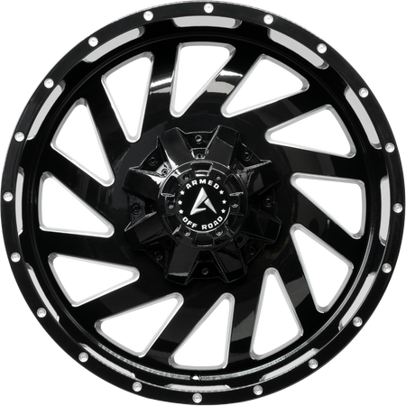 ARMED OFF-ROAD AGGRESSOR 87.1 20x10 Blank -24 GLOSS BLACK MILLED