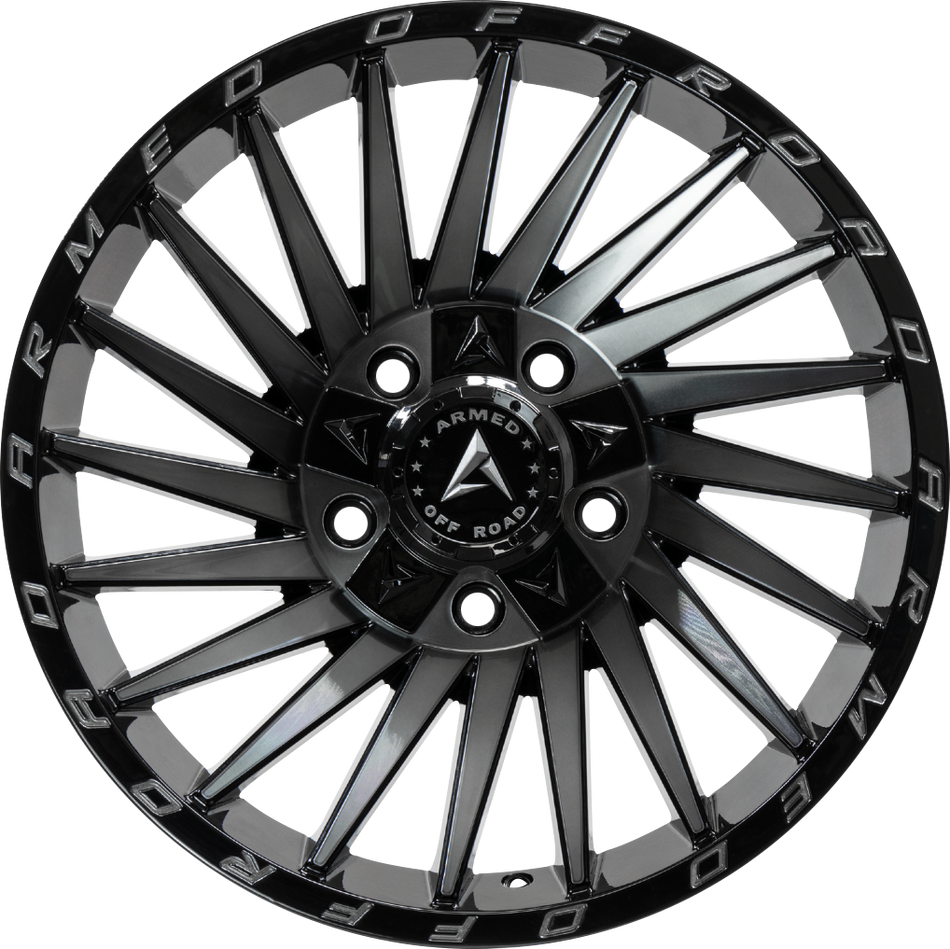 ARMED OFF-ROAD MILITIA 125.1 22x10 8x165.1|8x180 -18 GLOSS BLACK MACHINED + TINT
