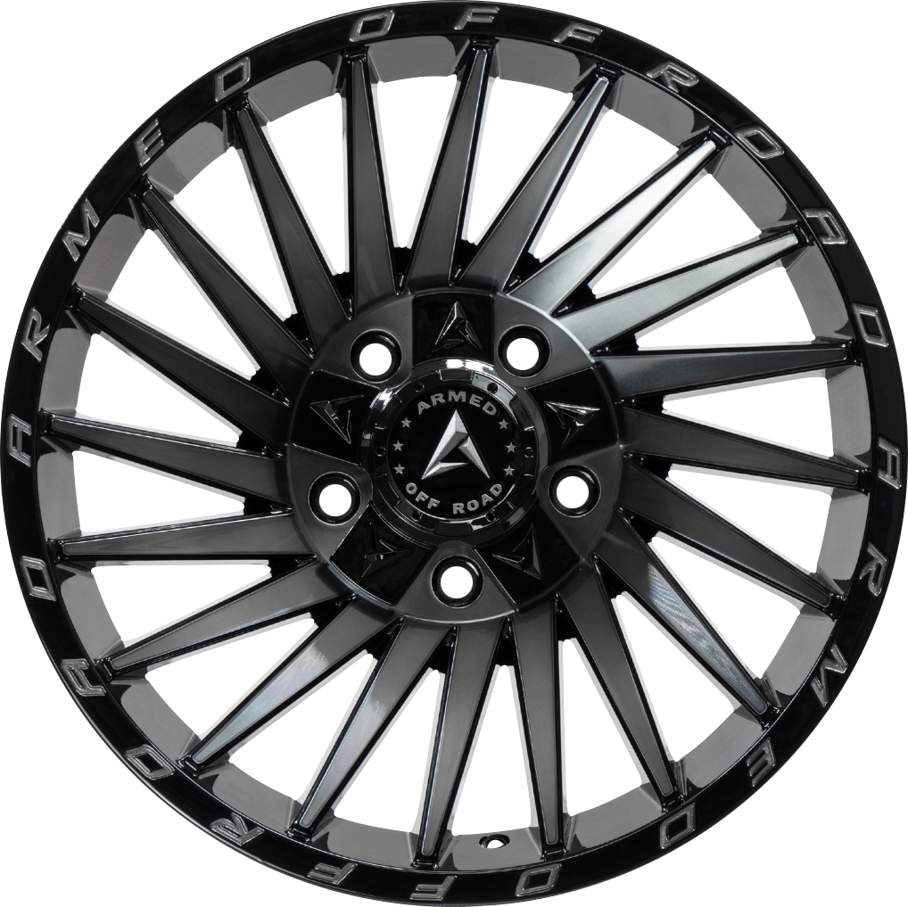 ARMED OFF-ROAD MILITIA 125.1 18x9 8x165.1|8x170 12 GLOSS BLACK MACHINED + TINT