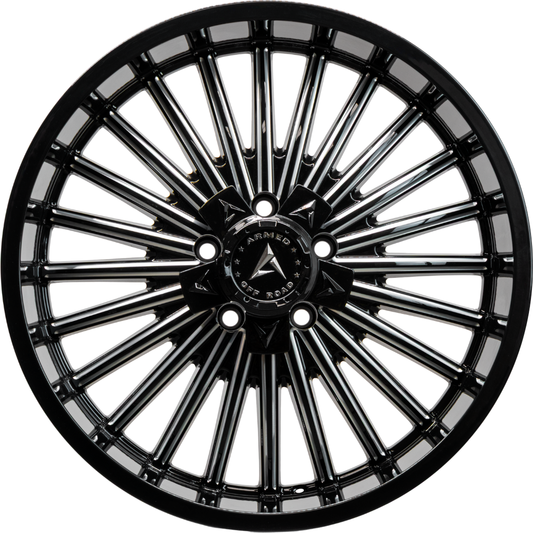 ARMED OFF-ROAD FORCE 108.1 24x12 6x135|6x139.7 -44 GLOSS BLACK MILLED
