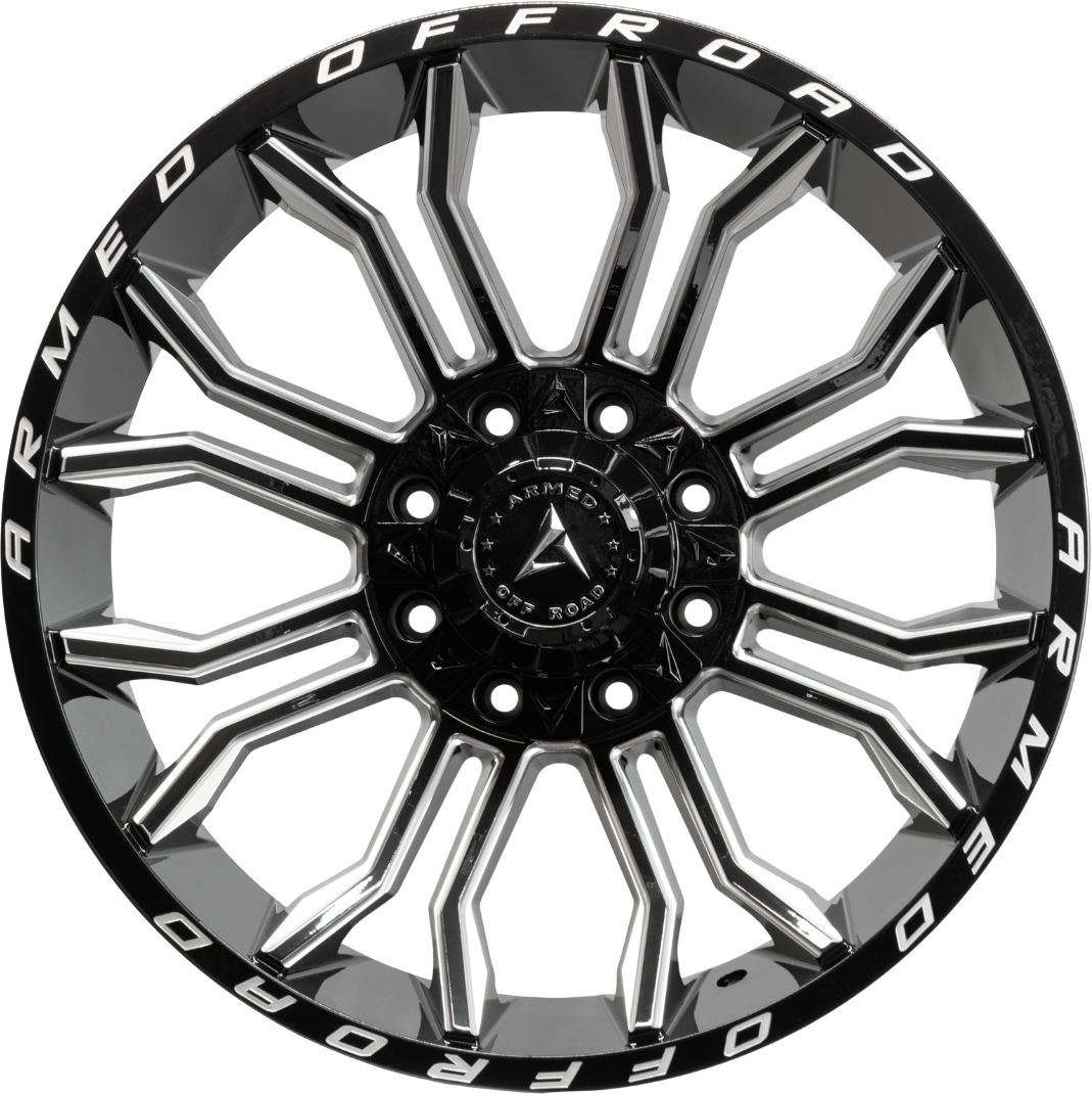 ARMED OFF-ROAD HAVOC 125.1 24x12 8x165.1|8x180 -44 GLOSS BLACK MILLED