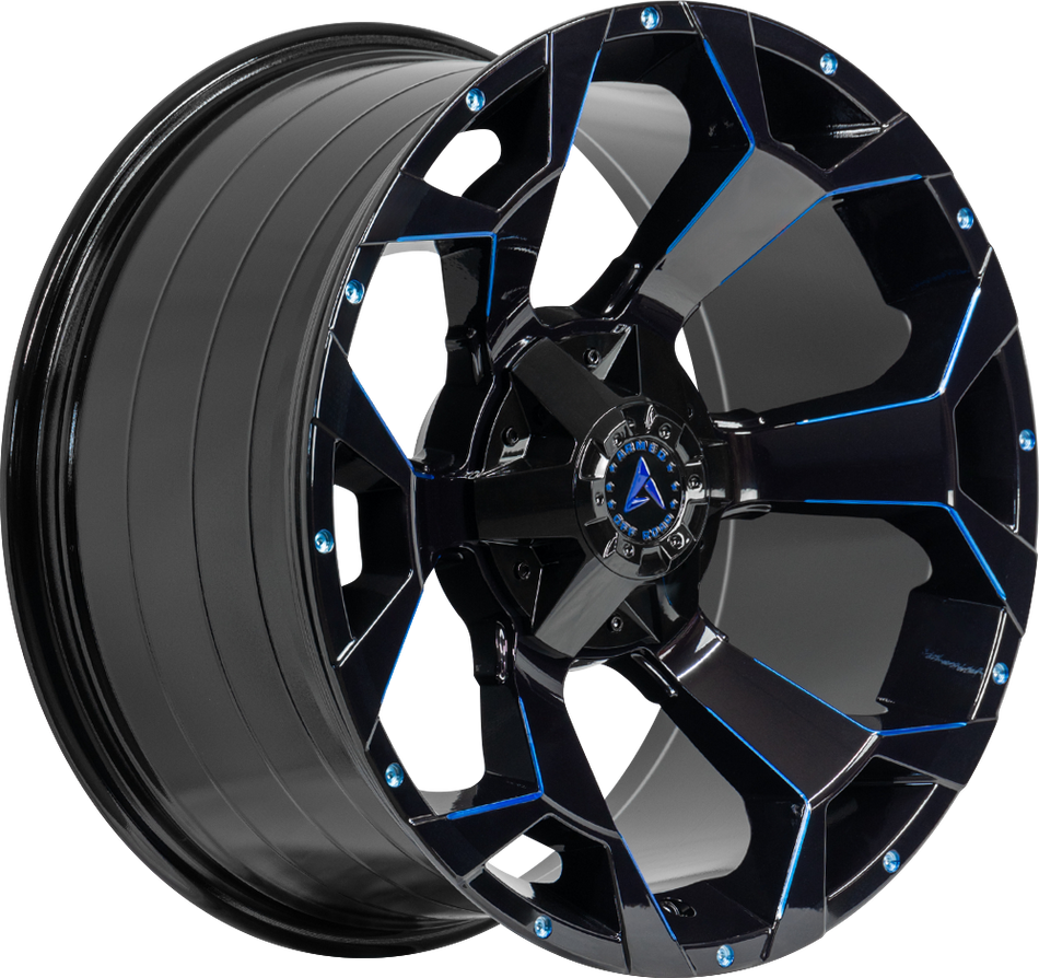ARMED OFF-ROAD BOMBER 108.1 20x10 6x135|6x139.7 0 GLOSS BLACK BLUE MILLED