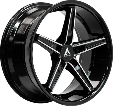 ARMED SYNDICATE DON 74.1 19x8.5 5x108|5x110 35 GLOSS BLACK MACHINED FACE