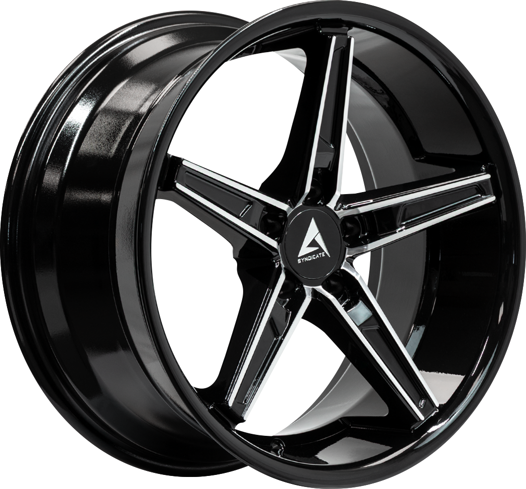 ARMED SYNDICATE DON 74.1 20x10.5 5x112|5x114.3 38 GLOSS BLACK MACHINED FACE